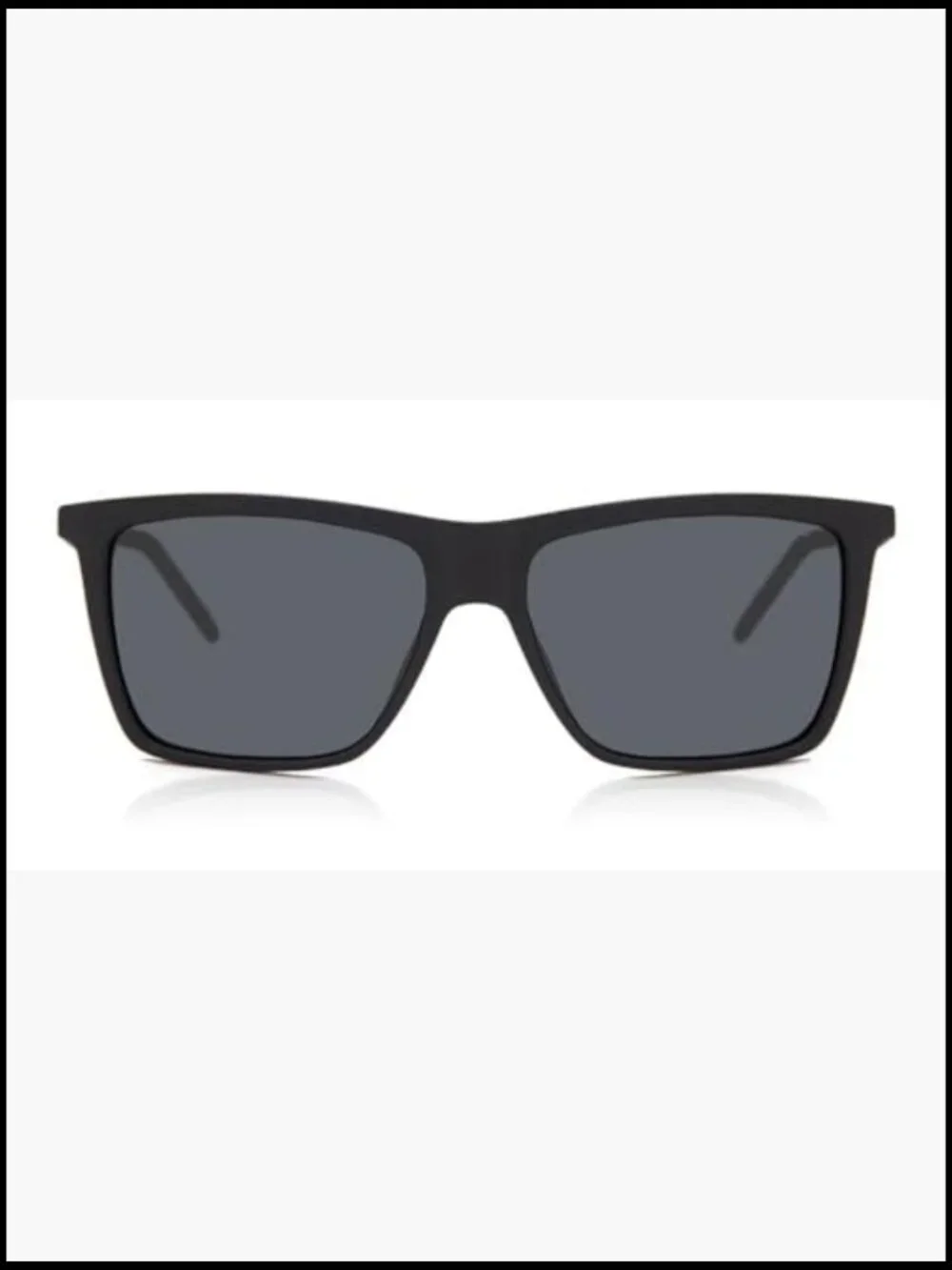 Rectangular Polarized Sunglasses with UV Protection - Lightweight Plastic Frame
